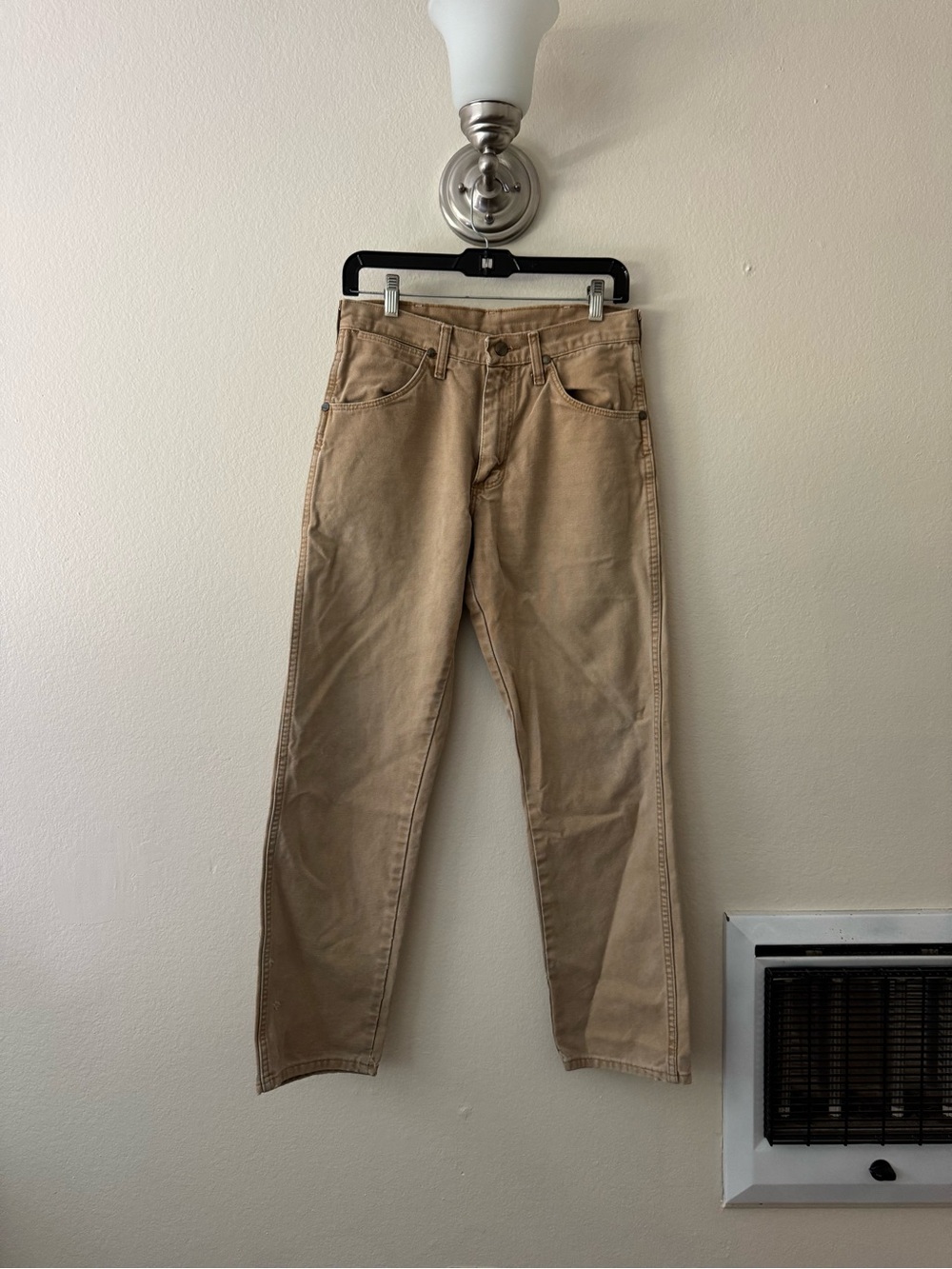 Vintage Wrangler Classic Tan Straight-Leg Jeans